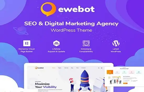 Ewebot Theme GPL v3.0.9 | SEO Marketing & Digital Agency + Tutorial